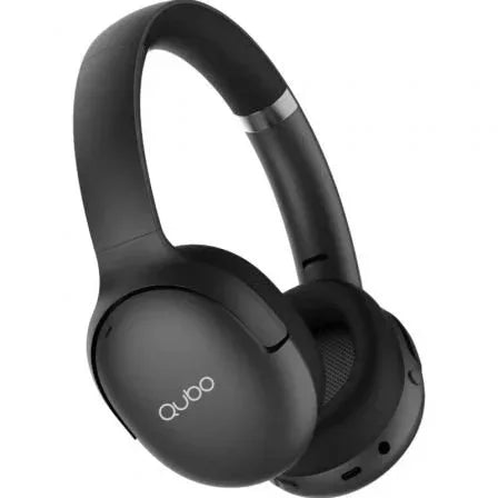 Auriculares Inalámbricos Qubo HD-400/ con Micrófono/ Bluetooth/ Negros - PixelPlaza