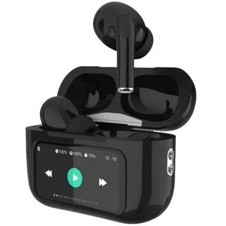 Auriculares Bluetooth Qubo TWS-400BK con estuche de carga/ Autonomía 4h/ Negros - PixelPlaza
