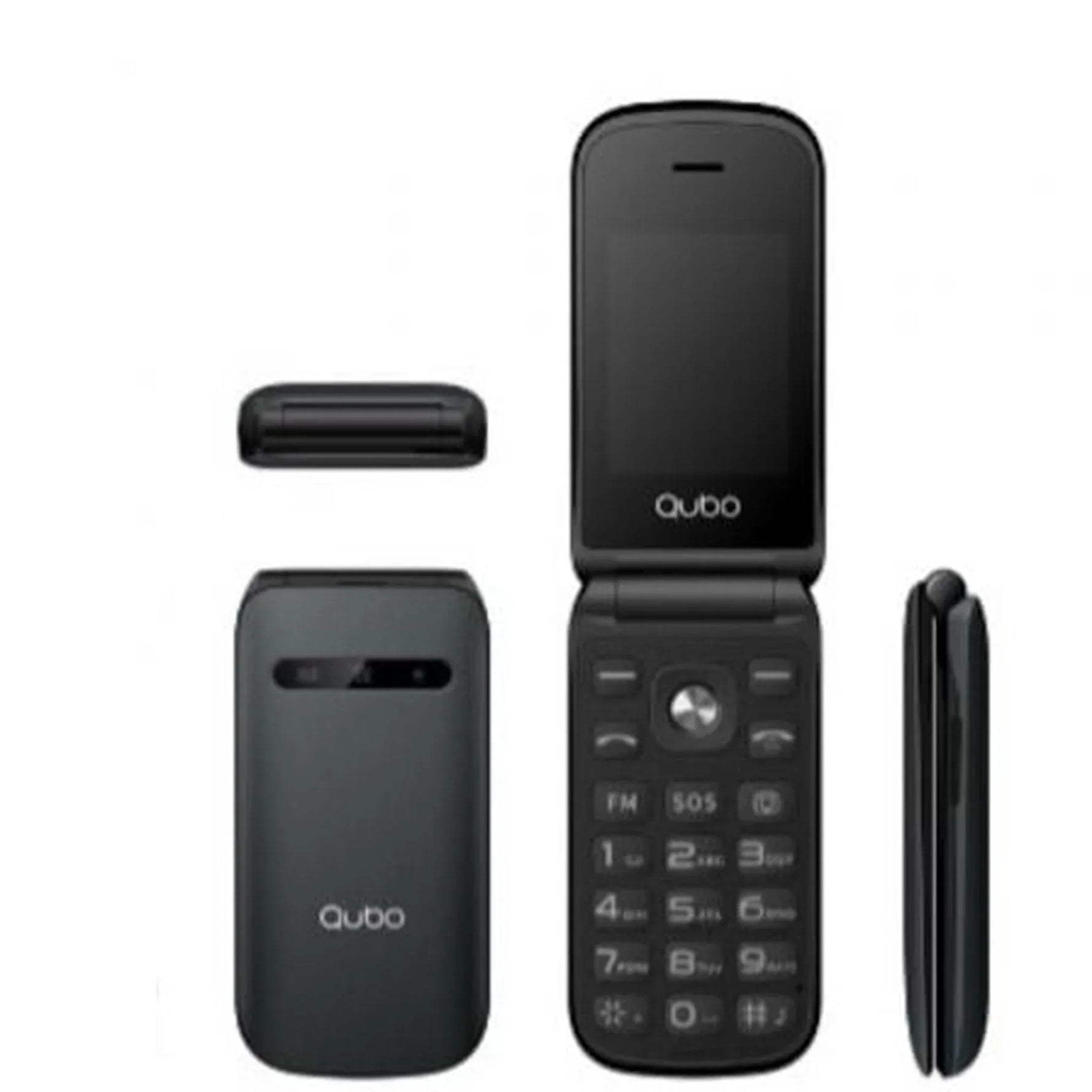 Teléfono Móvil Qubo X-209 4G para Personas Mayores/ Negro - PixelPlaza