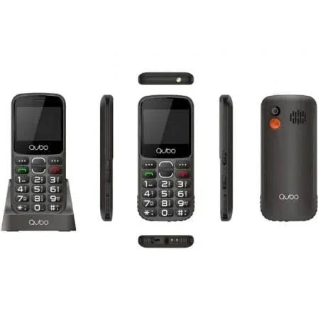 Teléfono Móvil Qubo X-230BKC 4G para Personas Mayores/ Negro - PixelPlaza