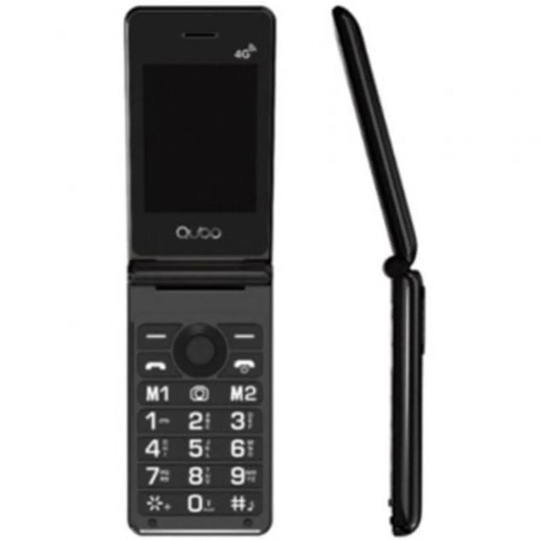 Teléfono Móvil Qubo X-28 4G para Personas Mayores/ Negro - PixelPlaza