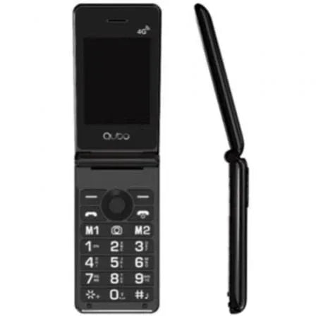 Teléfono Móvil Qubo X-28 4G para Personas Mayores/ Negro - PixelPlaza