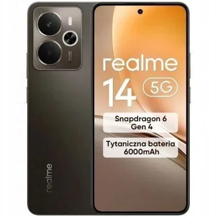 Smartphone Realme 14 8GB/ 256GB/ 6.74"/ 5G/ Marrón Titanio - PixelPlaza