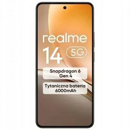 Smartphone Realme 14 8GB/ 256GB/ 6.74"/ 5G/ Marrón Titanio - PixelPlaza
