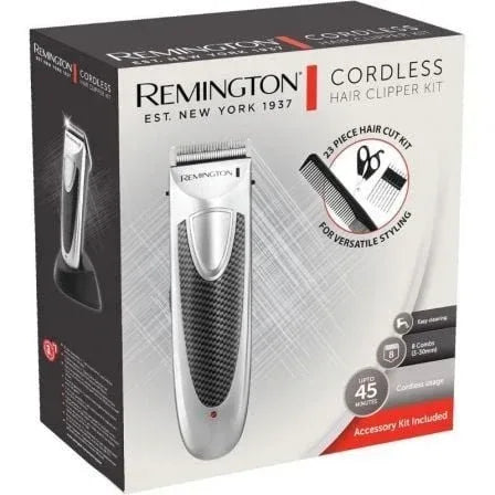 Cortapelos Remington Cordless Hair Clipper Kit HC4110/ con Batería/ 23 Accesorios - PixelPlaza