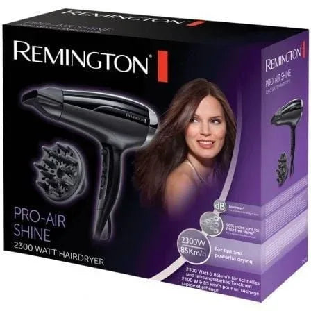 Secador Remington Pro-Air Shine 2300W/ Iónico/ Negro - PixelPlaza