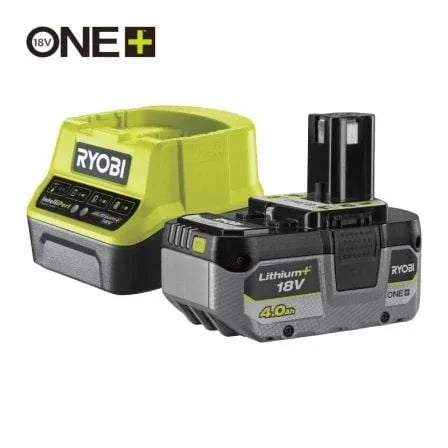 Cargador + Batería de litio Ryobi ONE+ RC18120-140X/ 18V 4,0Ah - PixelPlaza