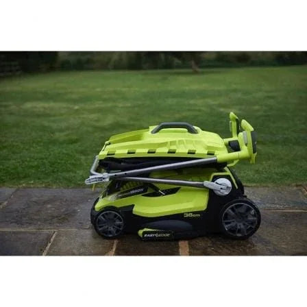 Cortacésped Ryobi RLM15E36H/ 1500W/ Corte Ø36cm/ Incluye Recolector de Hierba 45L y Adaptador Mulching - PixelPlaza