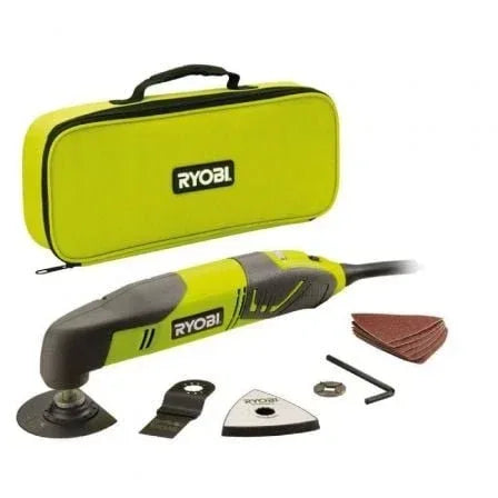 Juego de Herramientas Ryobi RMT200-S/ Incluye 2 cuchillas / 1 Base Lijado / 6 Hojas Lija - PixelPlaza