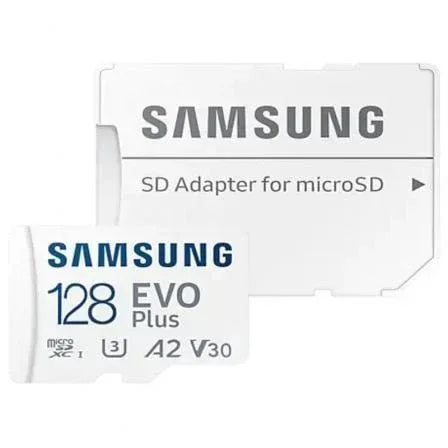 Tarjeta de Memoria Samsung EVO Plus 2023 128GB microSD XC con Adaptador/ Clase 10/ 160MBs - PixelPlaza