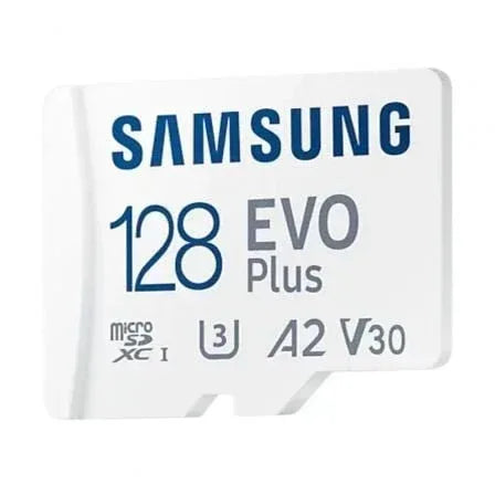 Tarjeta de Memoria Samsung EVO Plus 2023 128GB microSD XC con Adaptador/ Clase 10/ 160MBs - PixelPlaza