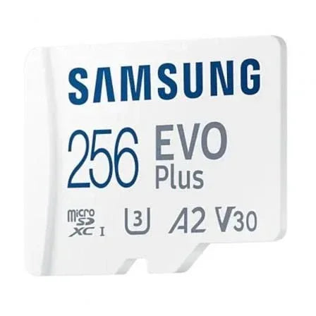 Tarjeta de Memoria Samsung EVO Plus 2023 256GB microSD XC con Adaptador/ Clase 10/ 160MBs - PixelPlaza