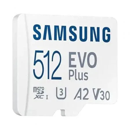 Tarjeta de Memoria Samsung EVO Plus 2023 512GB microSD XC con Adaptador/ Clase 10/ 160MBs - PixelPlaza