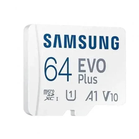 Tarjeta de Memoria Samsung EVO Plus 2023 64GB microSD XC con Adaptador/ Clase 10/ 160MBs - PixelPlaza
