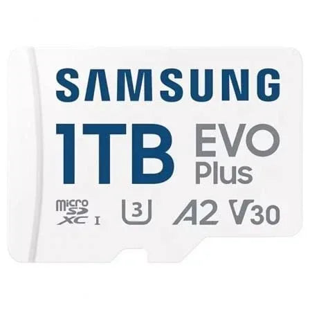 Tarjeta de Memoria Samsung EVO Plus 2024 1TB microSD XC con Adaptador/ Clase 10/ 160MBs - PixelPlaza