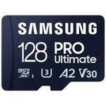 Tarjeta de Memoria Samsung Pro Ultimate 128GB microSD XC con Adaptador/ Clase 10/ 200MBs - PixelPlaza