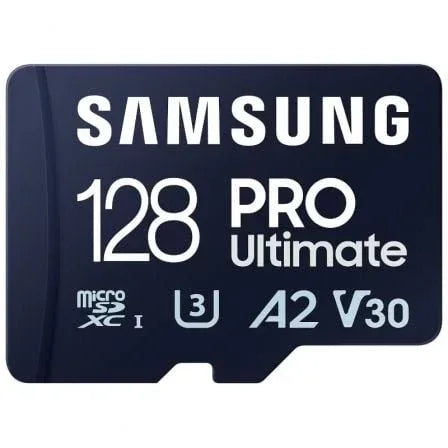 Tarjeta de Memoria Samsung Pro Ultimate 128GB microSD XC con Adaptador/ Clase 10/ 200MBs - PixelPlaza