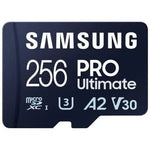 Tarjeta de Memoria Samsung Pro Ultimate 256GB microSD XC con Adaptador/ Clase 10/ 200MBs - PixelPlaza