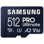 Tarjeta de Memoria Samsung Pro Ultimate 512GB microSD XC con Adaptador/ Clase 10/ 200MBs - PixelPlaza