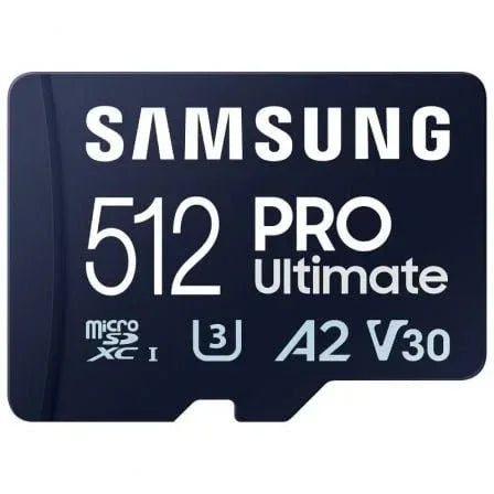 Tarjeta de Memoria Samsung Pro Ultimate 512GB microSD XC con Adaptador/ Clase 10/ 200MBs - PixelPlaza