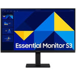 Monitor Profesional Samsung Essential Monitor S3 S24D300GAU/ 24"/ Full HD/ Negro - PixelPlaza