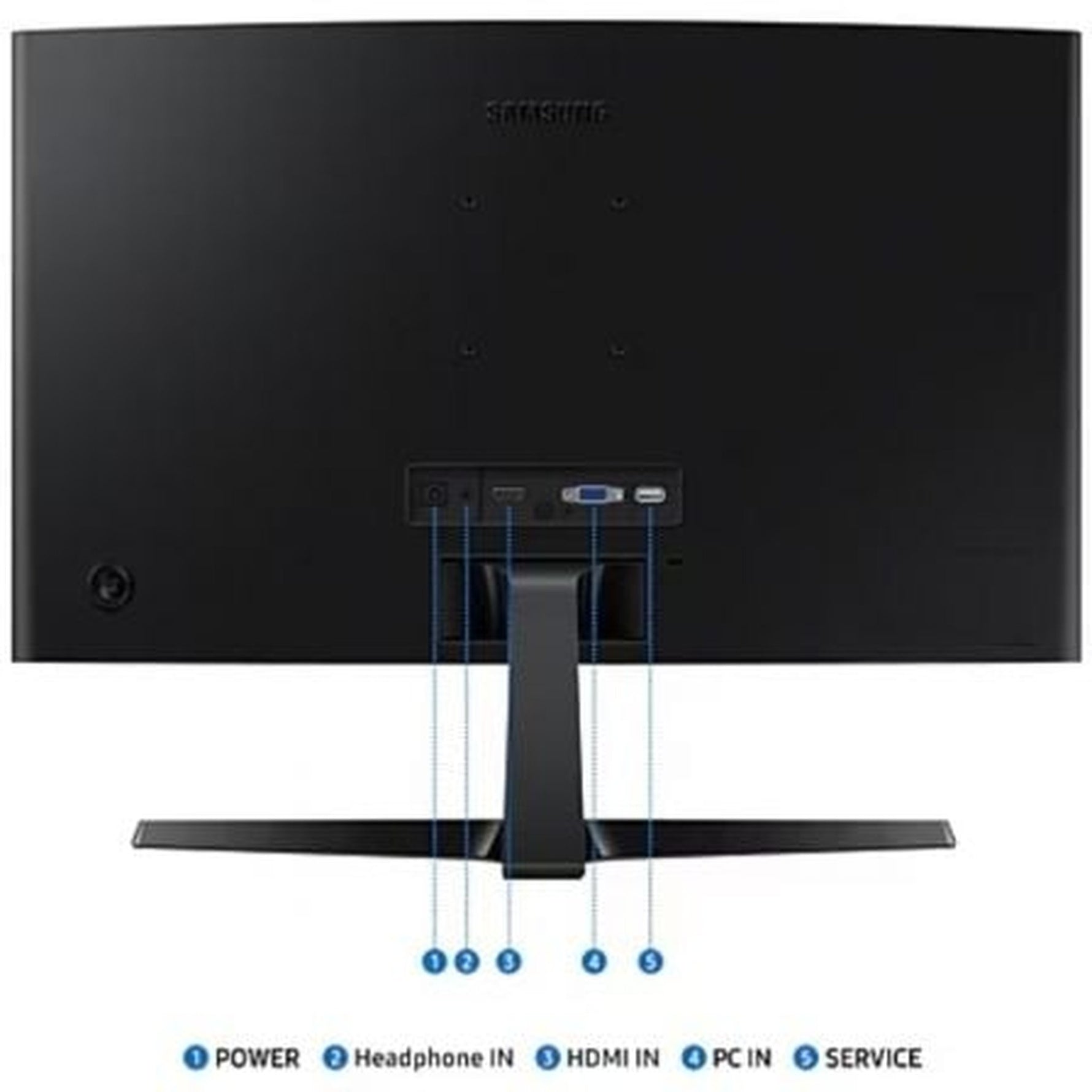 Monitor Curvo Samsung Essential Monitor S3 S24D366GAU/ 24"/ Full HD/ Negro