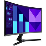 Monitor Profesional Curvo Samsung Essential S3 S39GD S27D392GAU 27"/ Full HD/ Negro y Plata - PixelPlaza