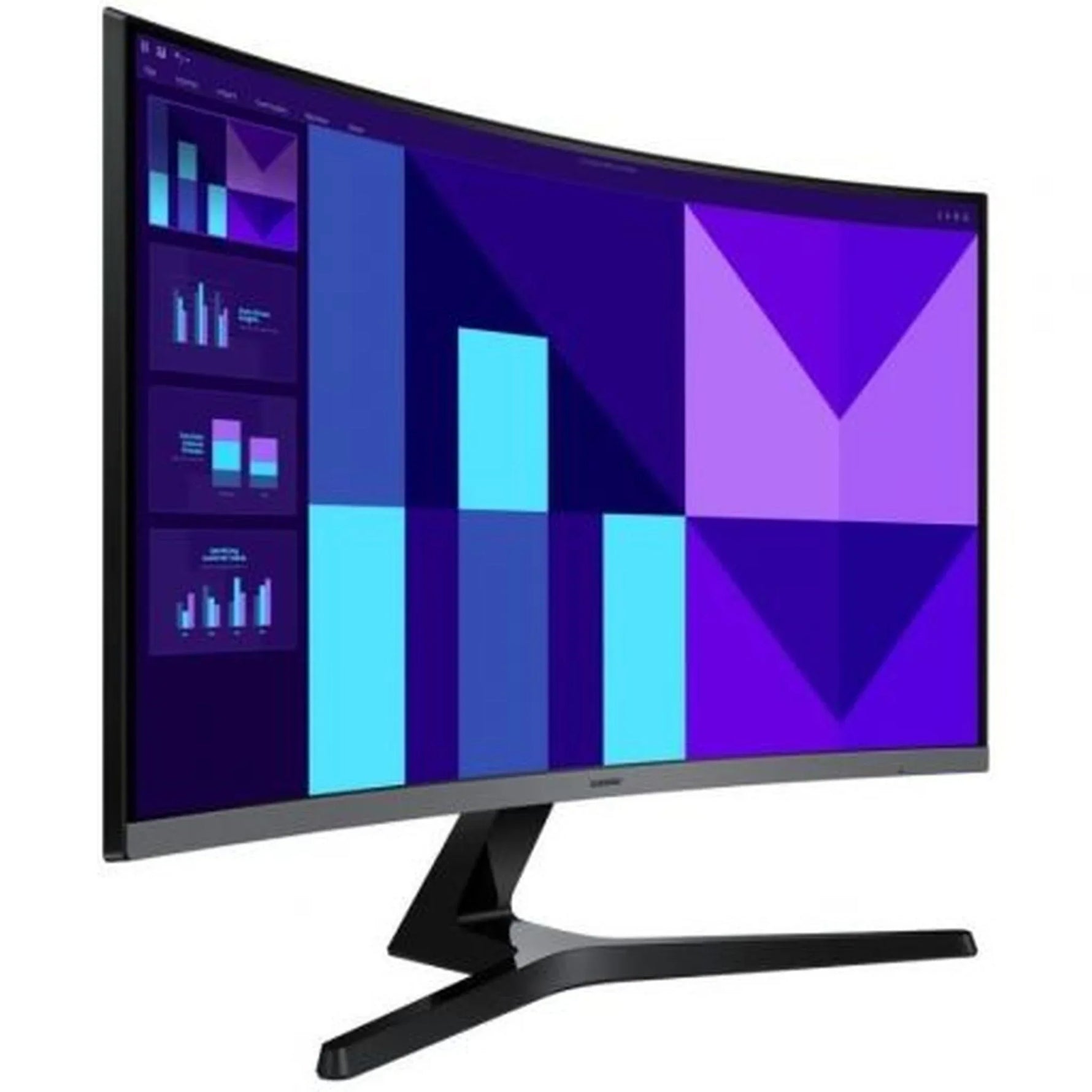 Monitor Profesional Curvo Samsung Essential S3 S39GD S27D392GAU 27"/ Full HD/ Negro y Plata - PixelPlaza
