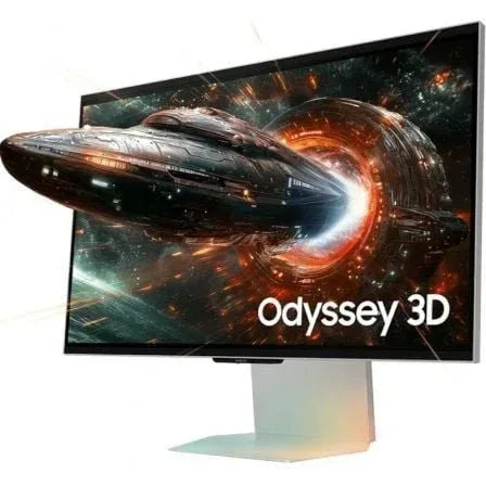 Monitor Gaming Samsung Odyssey 3D G90XF S27FG904XU 27"/ 4K/ 1ms/ 165Hz/ 3D/ Multimedia/ Regulable en altura/ Plata - PixelPlaza