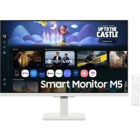 Smart Monitor Samsung M5 S27FM501EU 27"/ Full HD/ Multimedia/ Smart TV/ Blanco - PixelPlaza