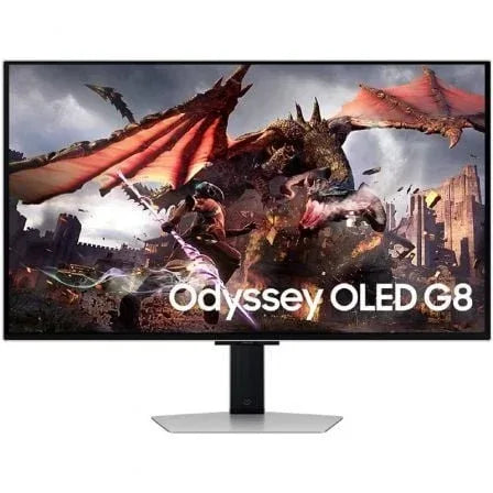 Monitor Gaming Samsung Odyssey OLED G8 S32DG802SU 32"/ 4K/ 0.03ms/ 240Hz/ OLED/ Multimedia/ Regulable en altura/ Gris - PixelPlaza