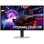 Monitor Gaming Samsung Odyssey OLED G8 S32FG812SU 32"/ 4K/ 0.03ms/ 240Hz/ Regulable en Altura/ Plata - PixelPlaza