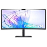 Monitor Profesional Ultraparonámico Curvo Samsung ViewFinity S6 S34C652VAU 34"/ UWQHD/ Webcam/ Multimedia/ Regulable en Altura/ Negro - PixelPlaza