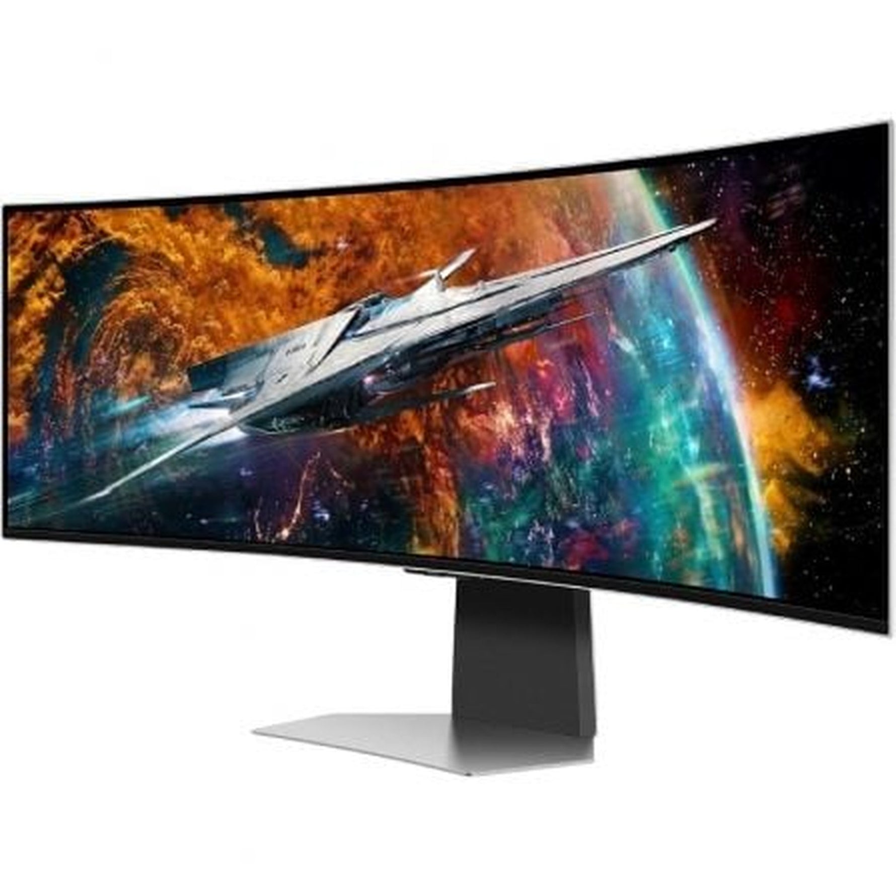 Smart Monitor Ultraparonamico Curvo Gaming Samsung Odyssey OLED G9 S49CG950SU 49"/ Dual QHD/ Multimedia/ 0.03ms/ 240Hz/ OLED/ Regulable en altura Gris