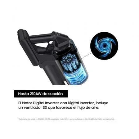 Aspirador Escoba con batería Samsung Jet 85 Digital Inverter/ 25.2V/ Autonomía 60 Min - PixelPlaza