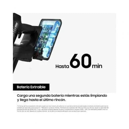 Aspirador Escoba con batería Samsung Jet 85 Digital Inverter/ 25.2V/ Autonomía 60 Min - PixelPlaza