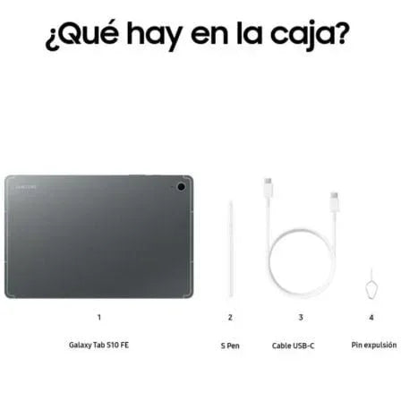 Tablet Samsung Galaxy Tab S10 FE 10.9"/ 8GB/ 256GB/ Octacore/ Gris - PixelPlaza