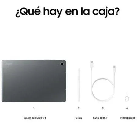 Tablet Samsung Galaxy Tab S10+ FE 13.1"/ 8GB/ 128GB/ Octacore/ Gris - PixelPlaza