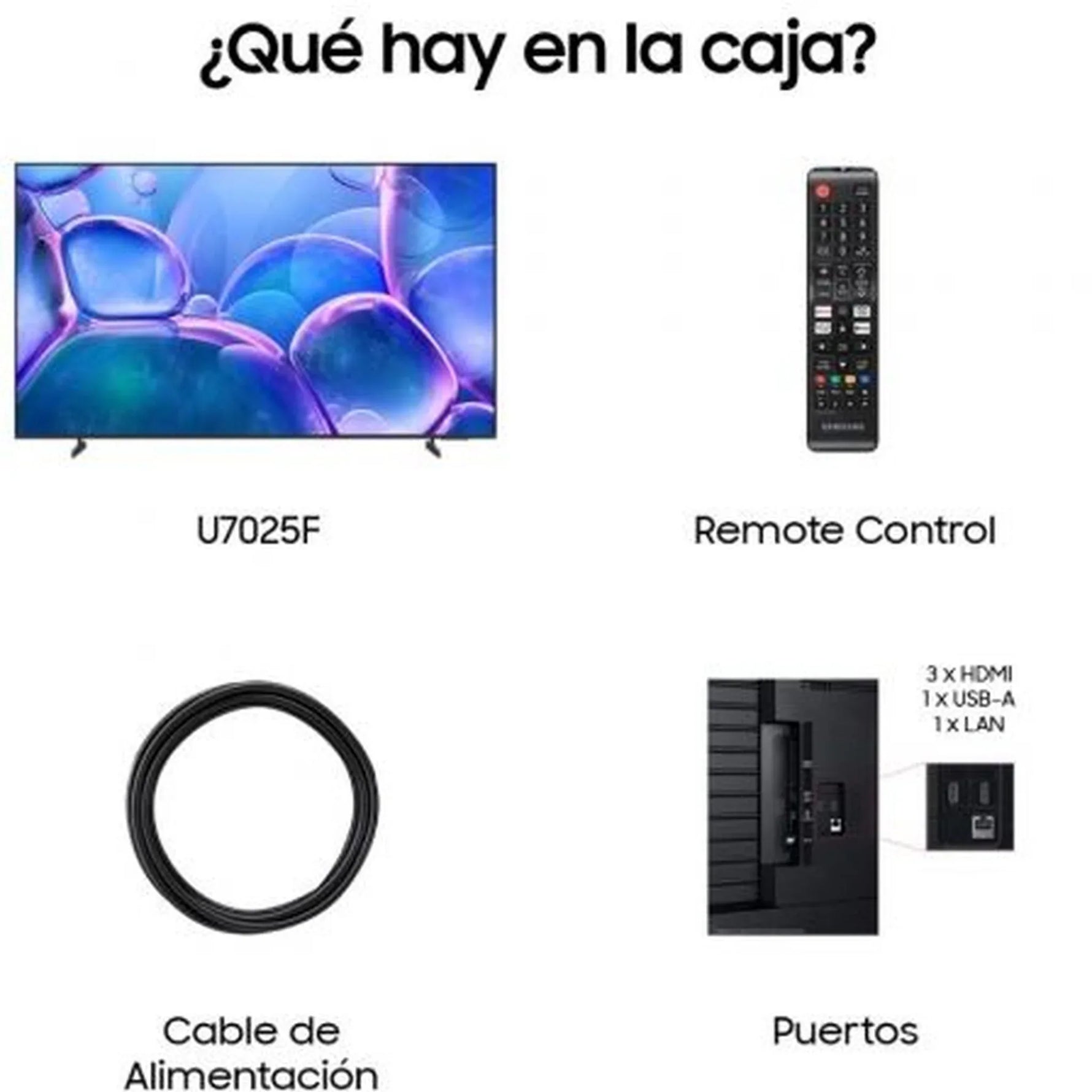 Televisor Samsung Crystal UHD TU85U7025FK 85"/ Ultra HD 4K/ Smart TV/ WiFi - PixelPlaza