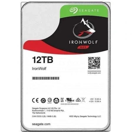 Disco Duro Seagate IronWolf NAS ST12000VN0008 12TB/ 3.5"/ SATA III/ 256MB - PixelPlaza