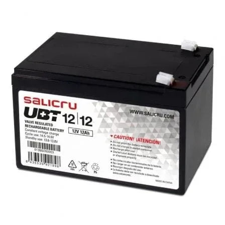 Batería Salicru UBT 12/12 compatible con SAI Salicru según especificaciones - PixelPlaza