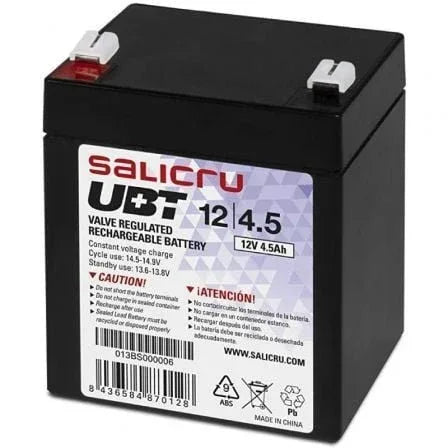 Batería Salicru UBT 12/4,5 compatible con SAI Salicru según especificaciones - PixelPlaza