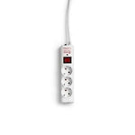 Regleta con interruptor Salicru SPS SAFE 3/ 3 Tomas de corriente/ Cable 1.5m/ Blanca - PixelPlaza