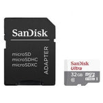 Tarjeta de Memoria SanDisk Ultra 32GB microSD HC con Adaptador/ Clase 10/ 100MB/s - PixelPlaza