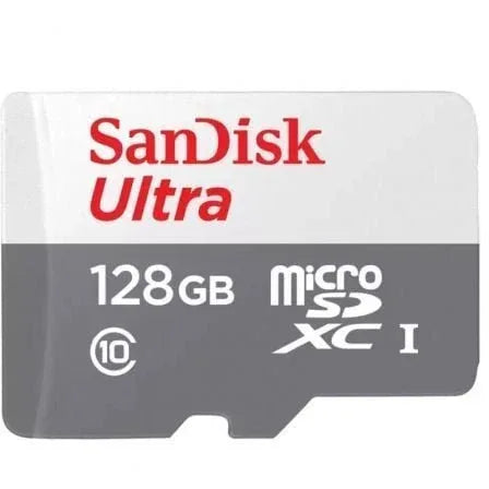 Tarjeta de Memoria SanDisk Ultra 128GB microSD XC con Adaptador/ Clase 10/ 80MB/s - PixelPlaza