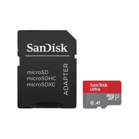 Tarjeta de Memoria SanDisk Ultra 64GB microSD XC con Adaptador/ Clase 10/ 140MBs - PixelPlaza