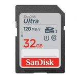 Tarjeta de Memoria SanDisk Ultra 32GB SD HC UHS-I - SDXC/ Clase 10/ 120MBs - PixelPlaza