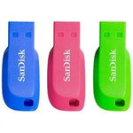 Pendrive 32GB SanDisk Cruzer Blade Pack 3 USB 2.0 - PixelPlaza