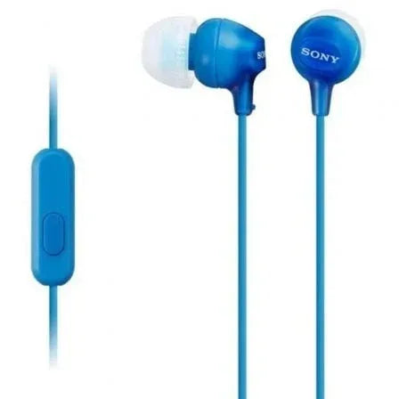 Auriculares Intrauditivos Sony MDR-EX15APLI/ con Micrófono/ Jack 3.5/ Azules - PixelPlaza