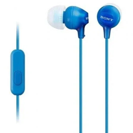 Auriculares Intrauditivos Sony MDR-EX15APLI/ con Micrófono/ Jack 3.5/ Azules - PixelPlaza